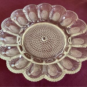 Indiana Glass Deviled Egg Serving Dish